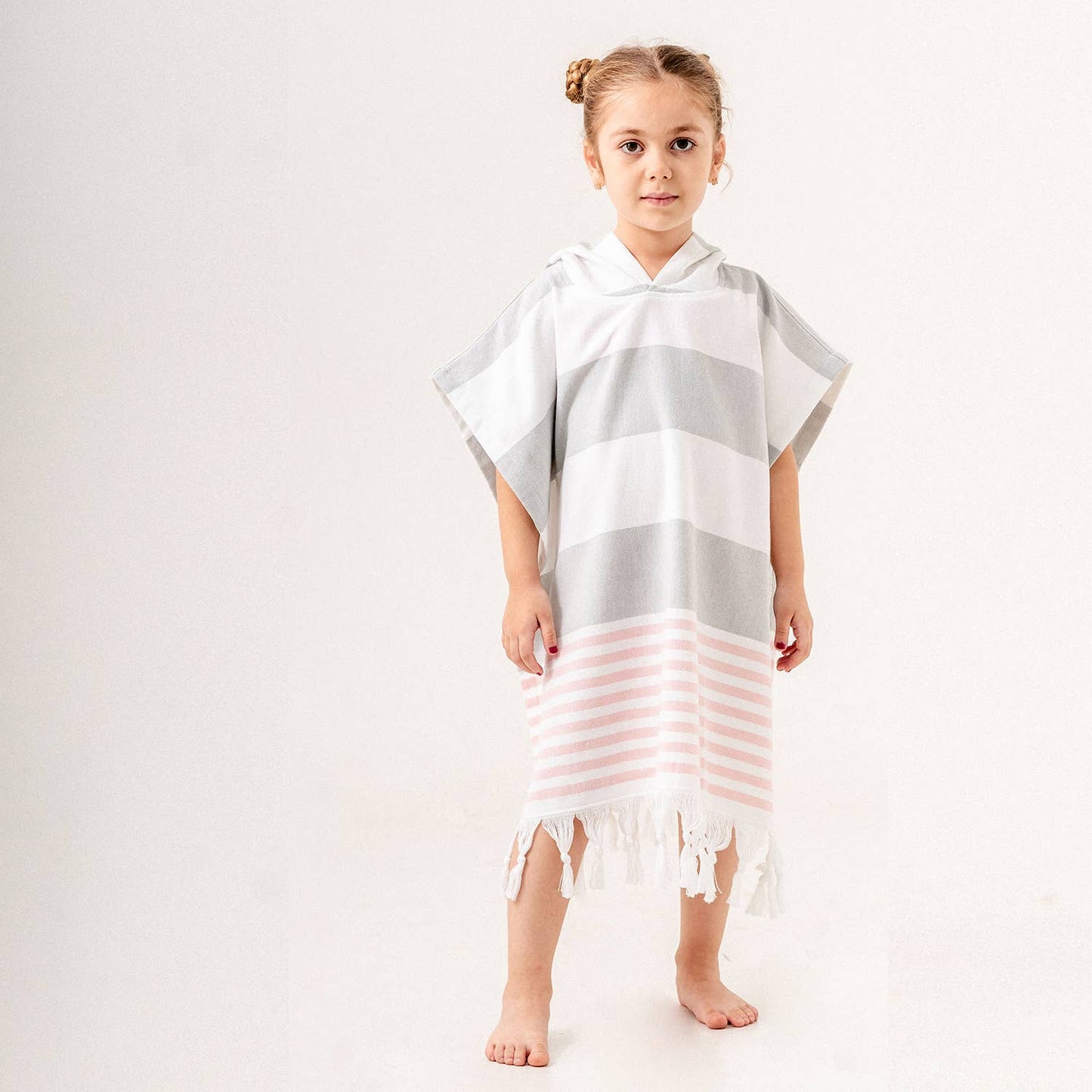 Hooded Poncho Surf Changing Swimming Beach Towel Terrybacked