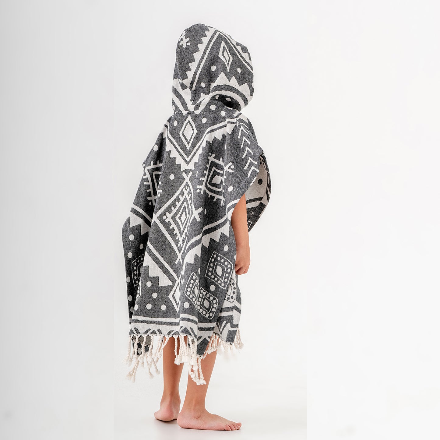 Navajo Hooded Towel Changing Poncho for Kids