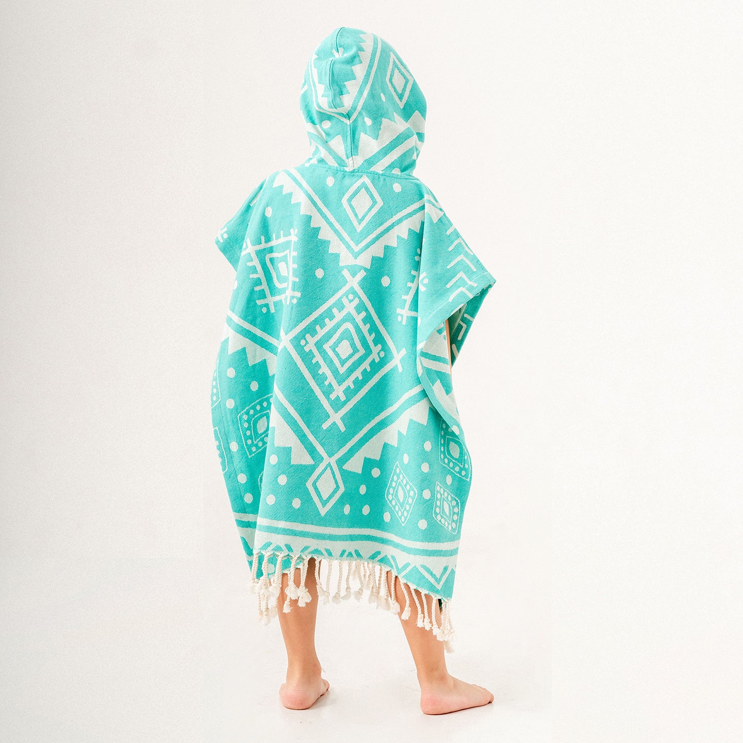 Navajo Hooded Towel Changing Poncho for Kids