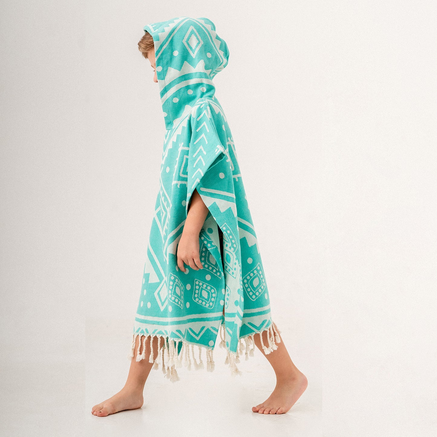 Navajo Hooded Towel Changing Poncho for Kids