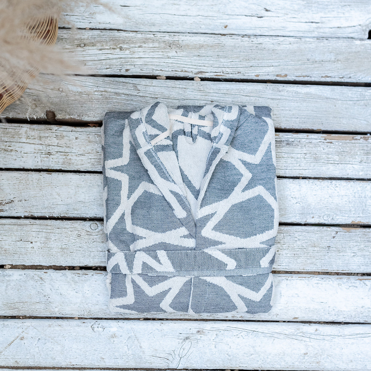 Star Raised Terry Turkish Cotton Bathrobe