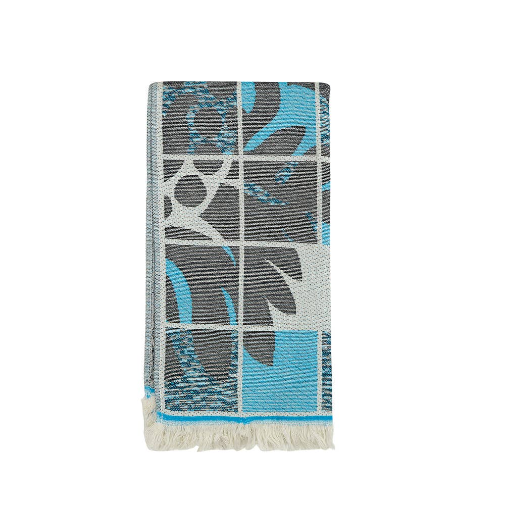 Blocks Turkish Towels 35x70in Terry-backing Beach Pool Bath