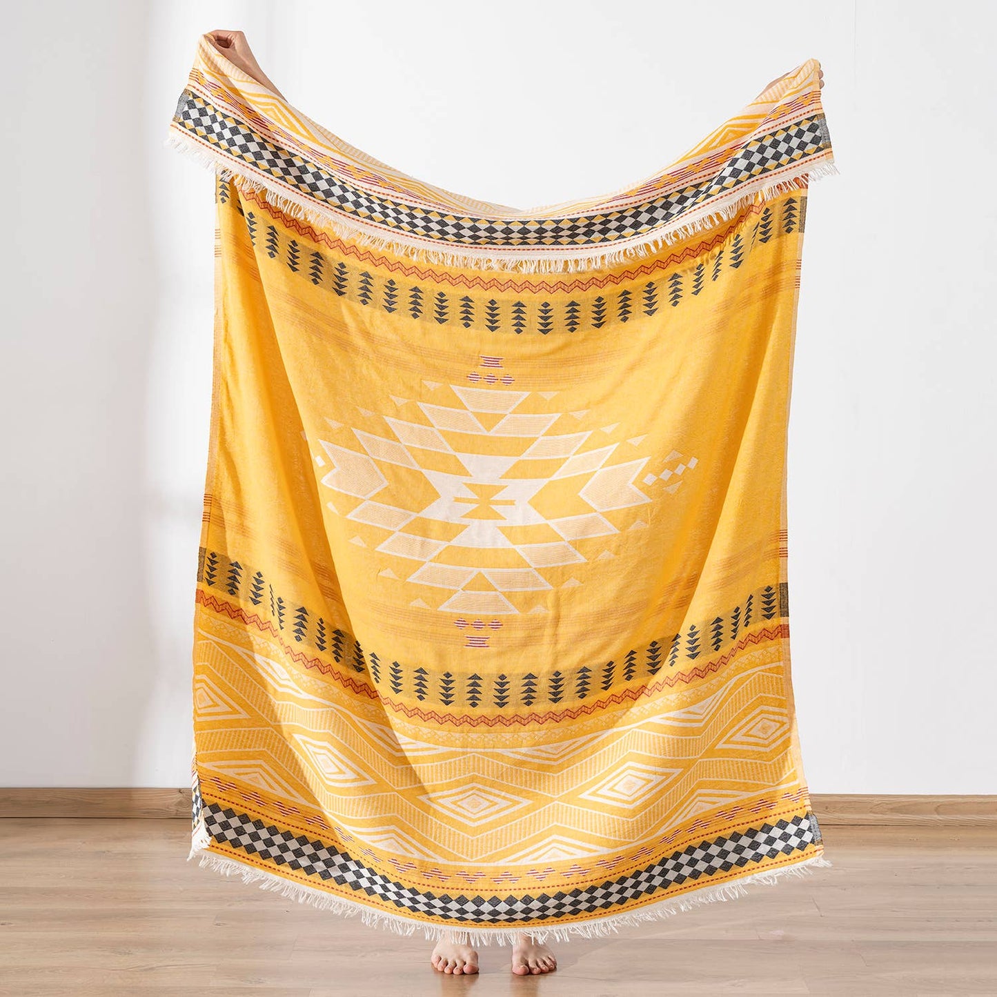 Cotton Throw Blanket Home Decor Farmhouse Cover