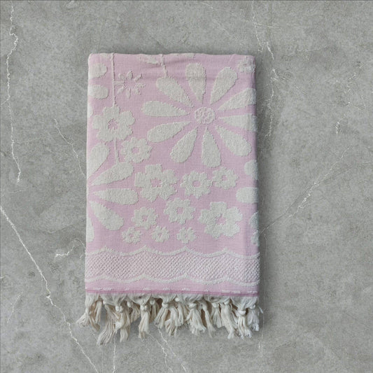 Daisy Turkish Terry Beach Bath Towels 100% Cotton 36x66 Spa