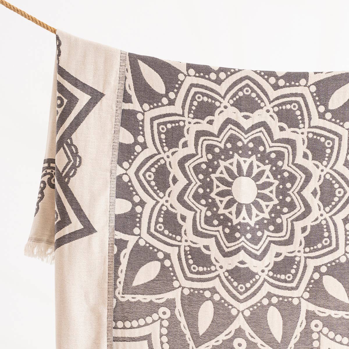 Mandala-Überwurfdecke aus 100 % Baumwolle