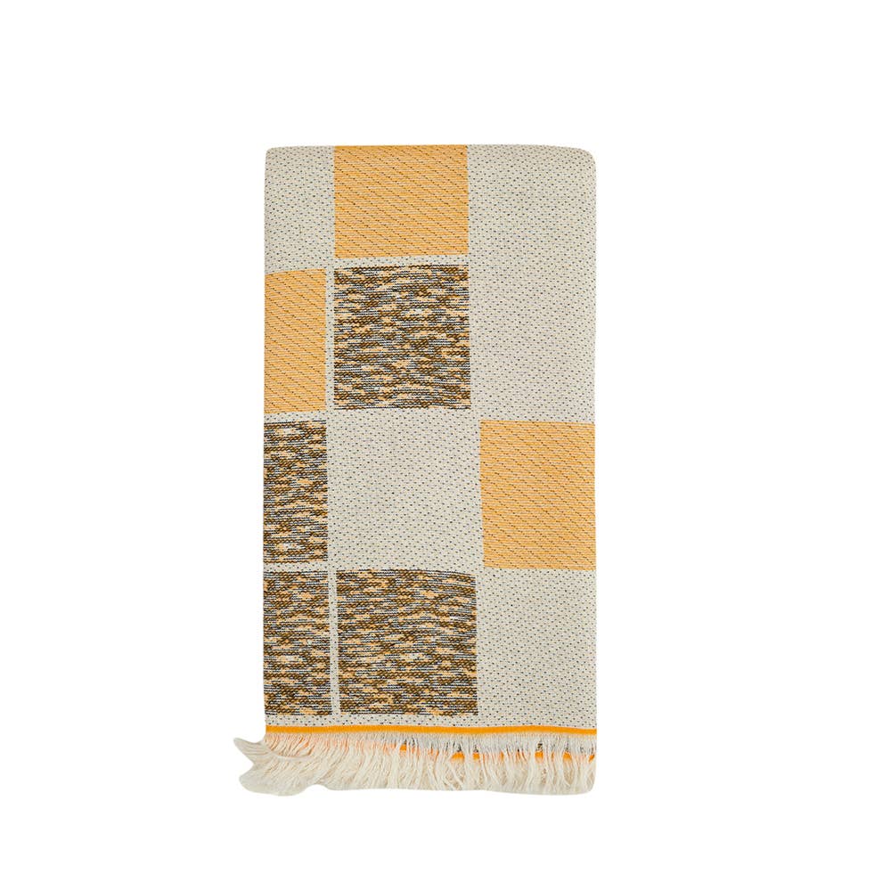 Blocks Turkish Towels 35x70in Terry-backing Beach Pool Bath