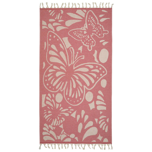 Butterfly Towels 36x66 Terry Turkish Cotton Bath Hammam Pool