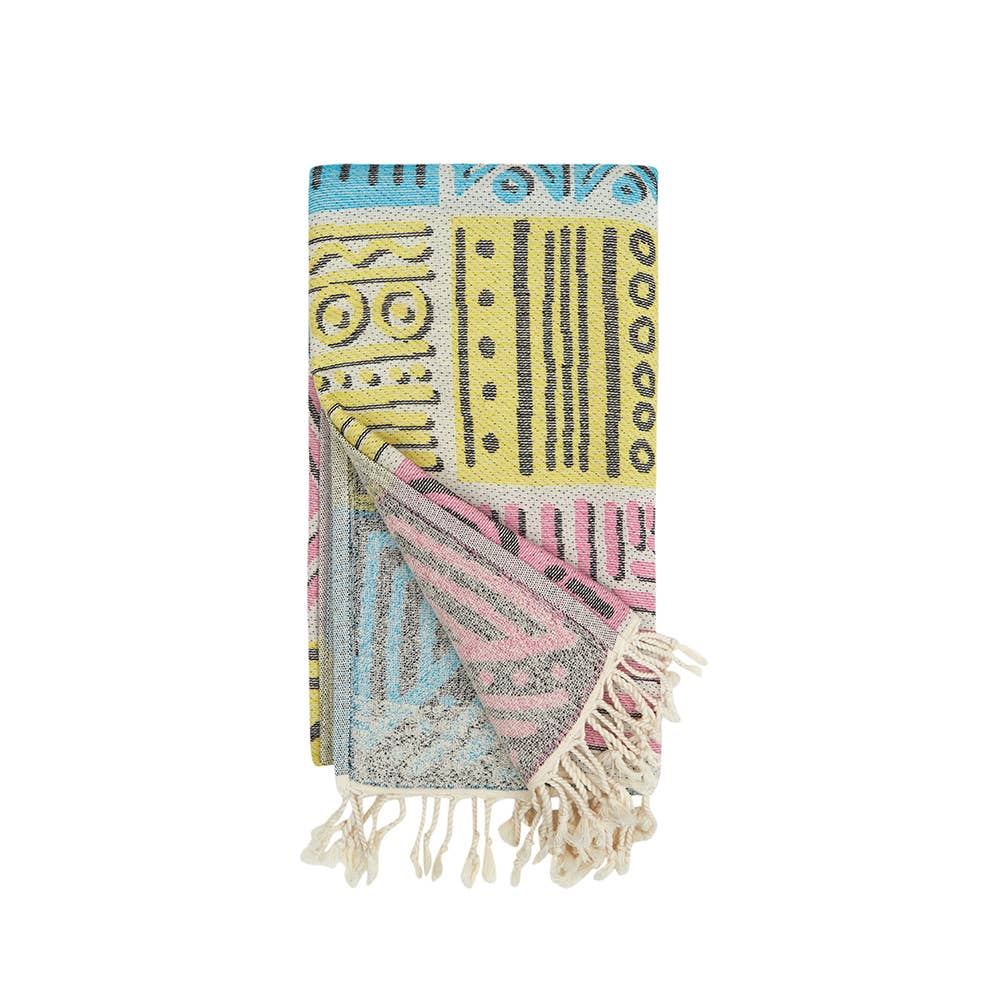 Ethnic Turkish Towels 35x70 Terry-Backing Beach Bath Pool