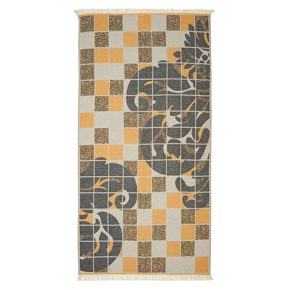 Blocks Turkish Towels 35x70in Terry-backing Beach Pool Bath