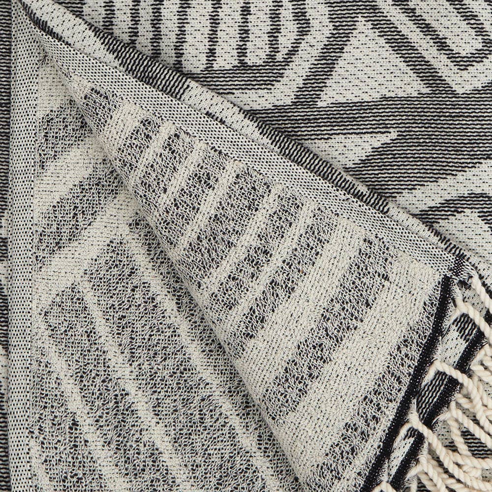 Geometric Turkish Towels 35x70in Terry Hammam Peshtemal Bath