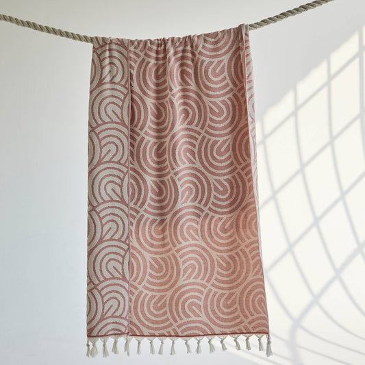 Hammam Bath Towels 36x66 Turkish Cotton Fouta Terry Circles