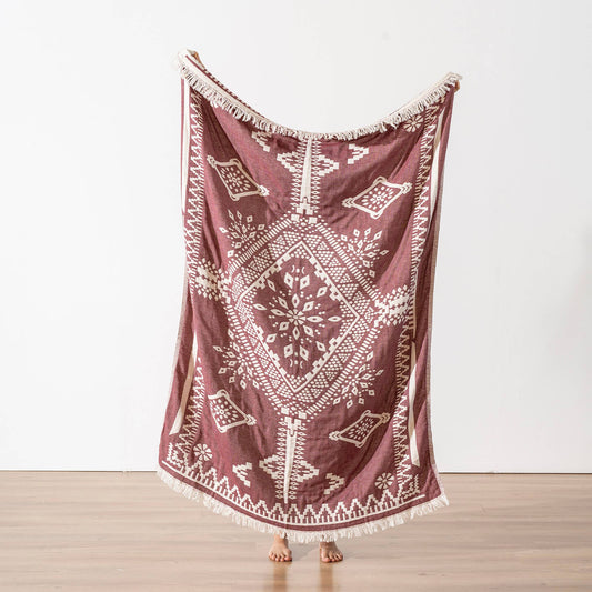 Cotton Throw Blanket Home Decor Farmhouse Cover