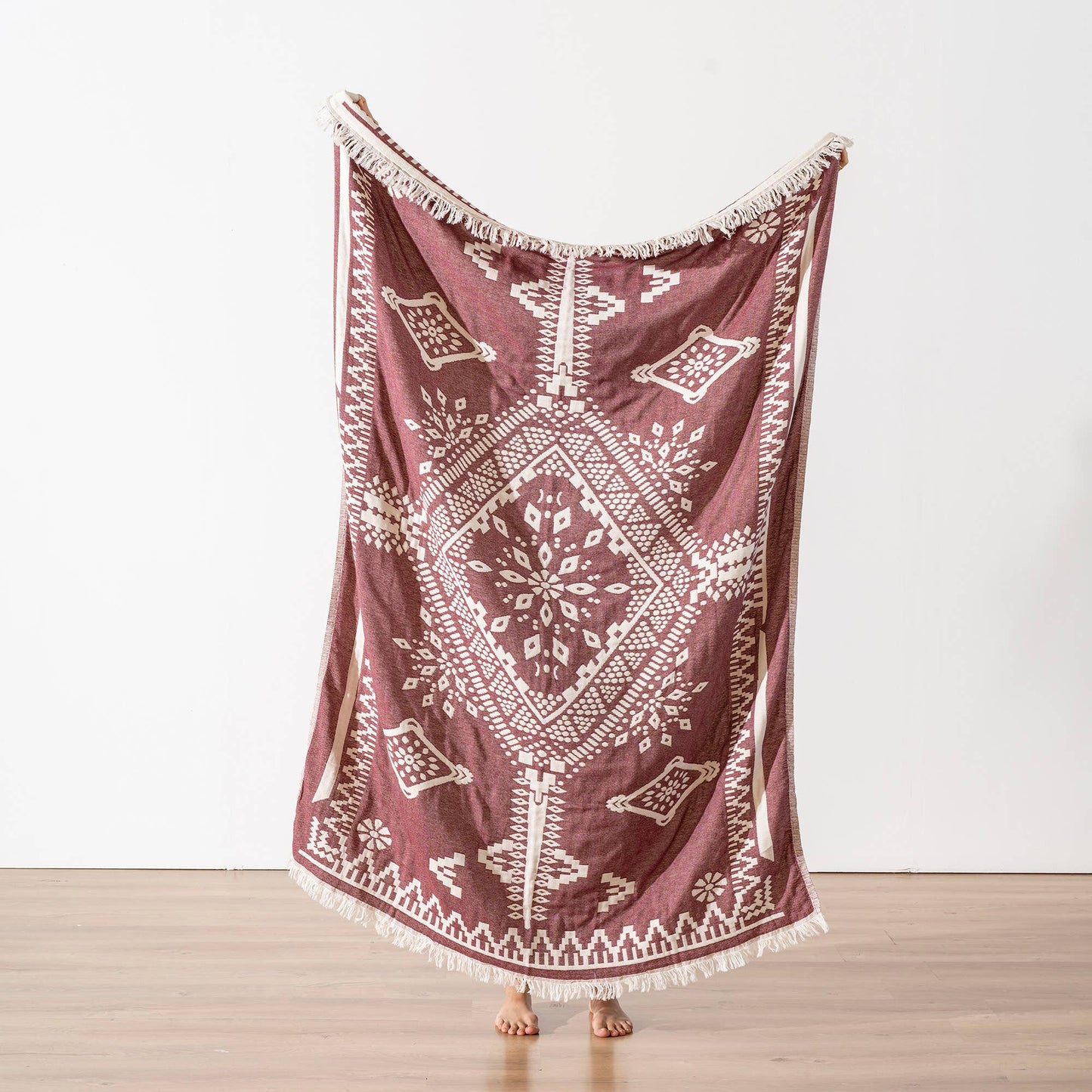 Cotton Throw Blanket Home Decor Farmhouse Cover