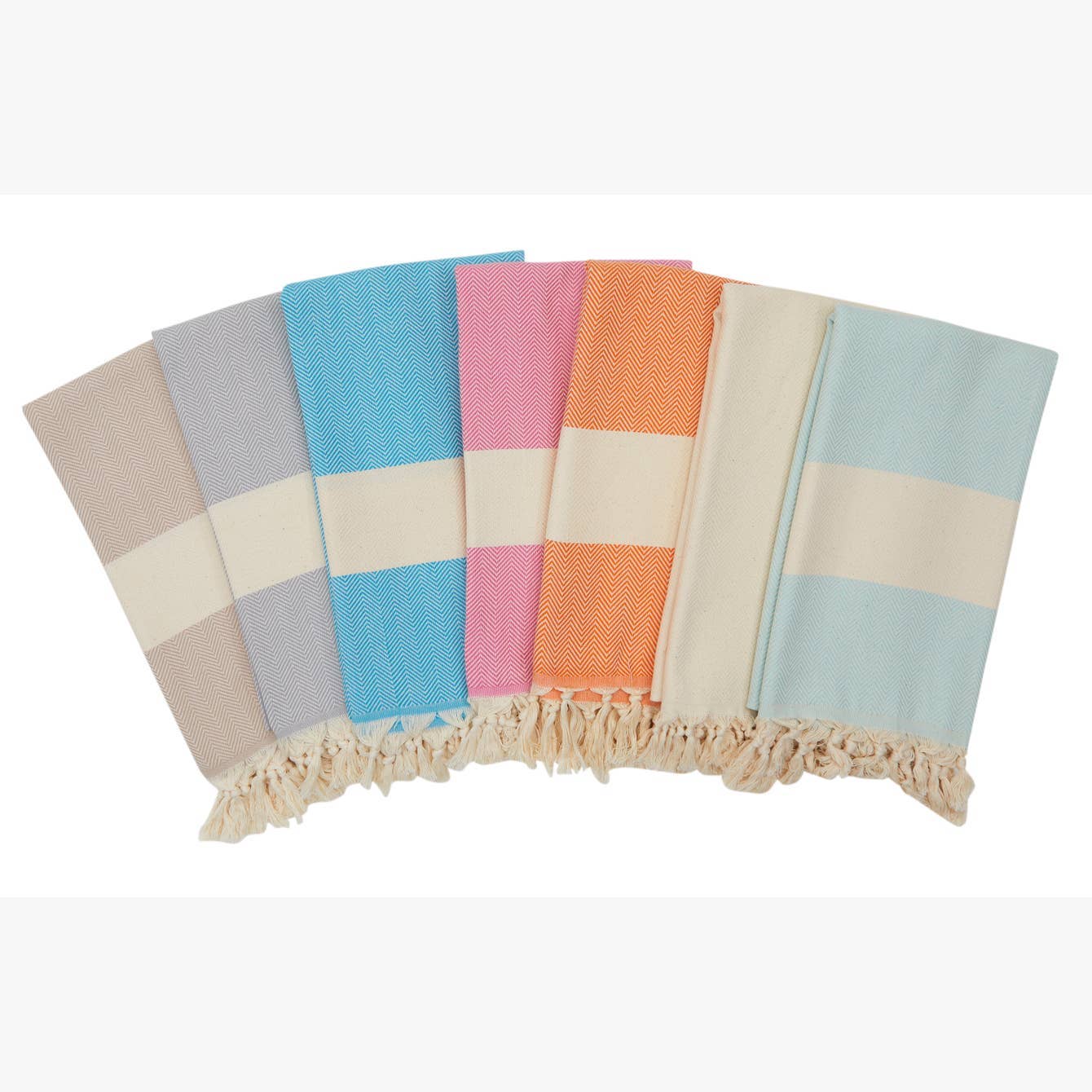Herringbone Turkish Towel for Embroidery Monogram Personaliz