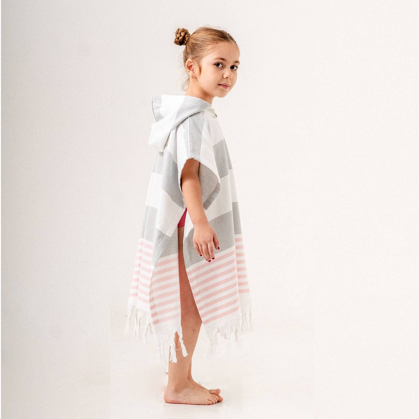 Hooded Poncho Surf Changing Swimming Beach Towel Terrybacked