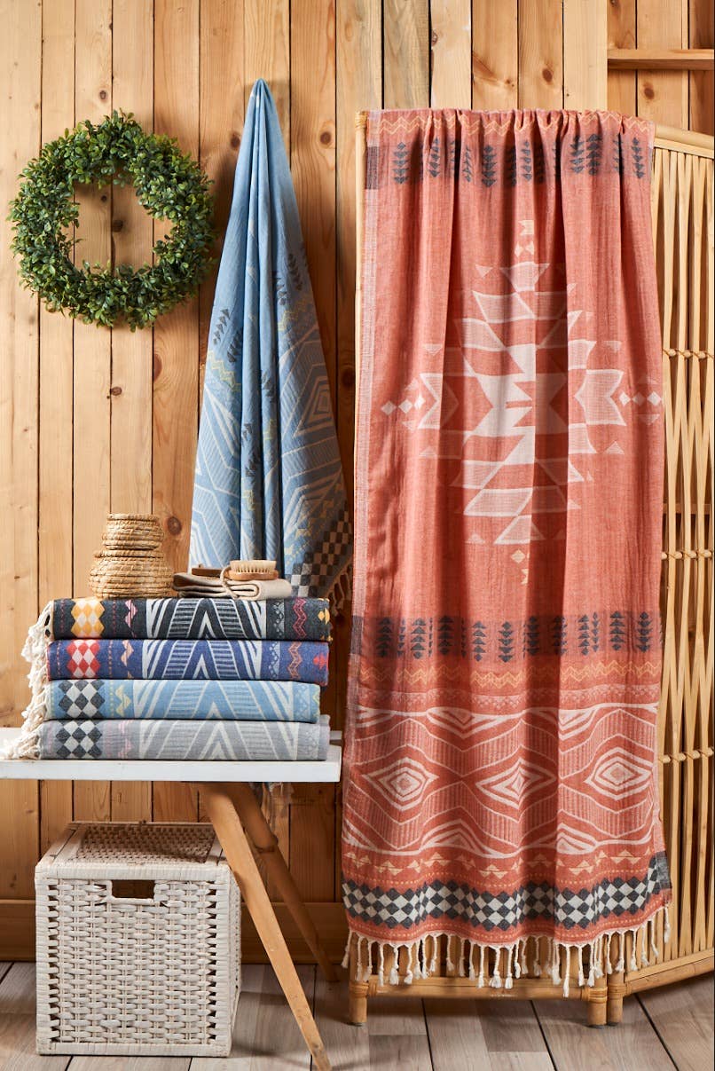 Boho Beach Towels Turkish Hammam Peshtemal Fouta Lake Pool