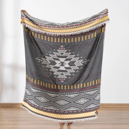 Cotton Throw Blanket Home Decor Farmhouse Cover