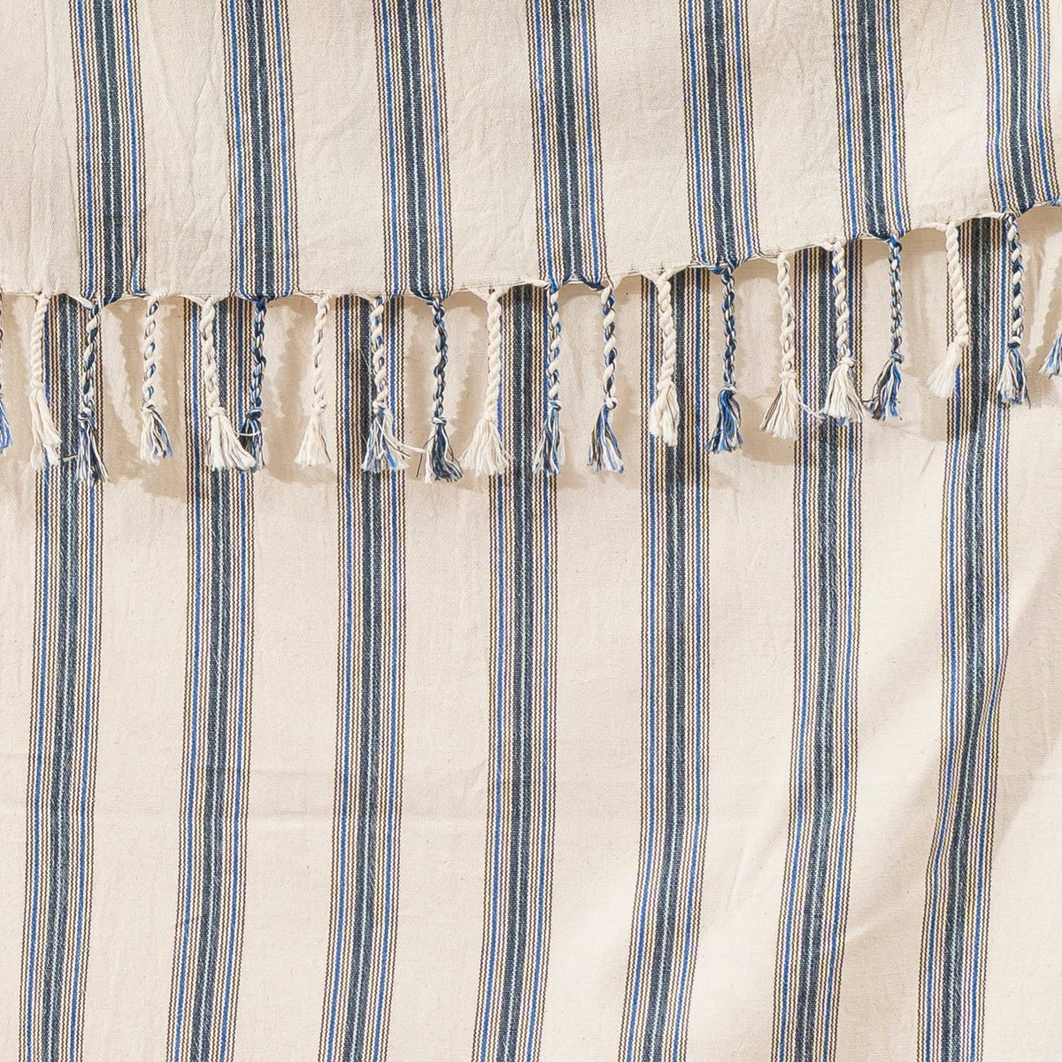Premium Rustic Turkish Beach Towel – Denim Ticking Stripe, 100% Cotton Peshtemal, 40x70 in