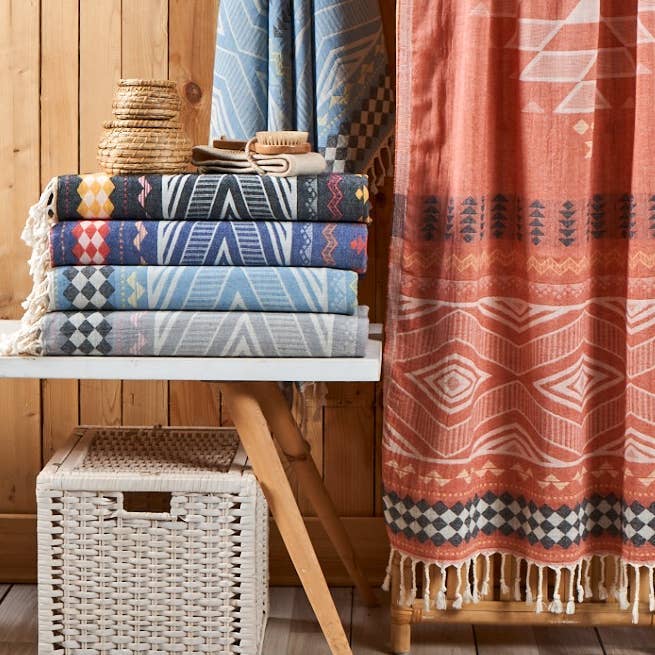 Boho Turkish Beach Towels Oversized Reversible Premium Soft
