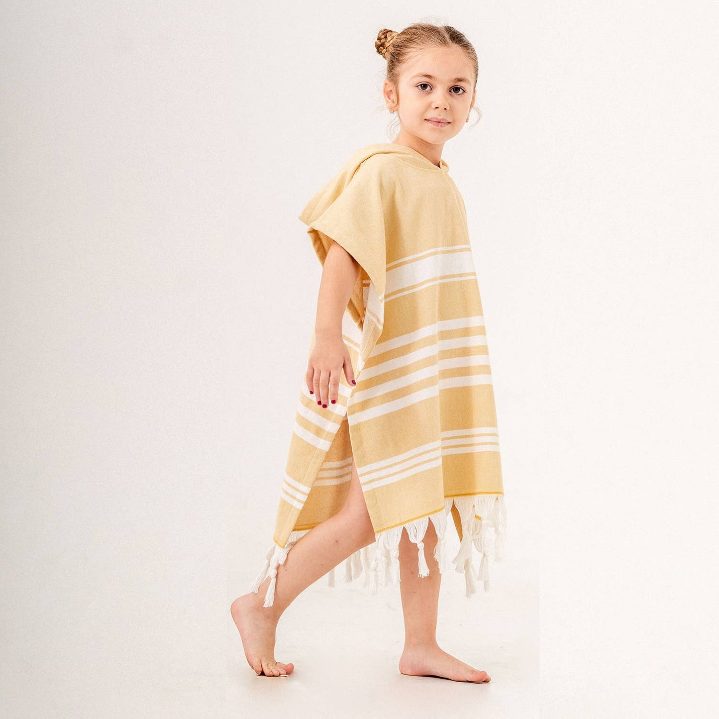 Hooded Poncho Surf Changing Swimming Beach Towel Terrybacked