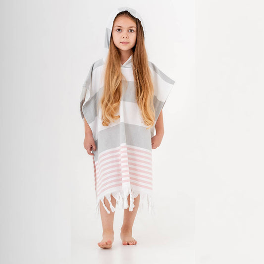 Hooded Poncho Surf Changing Swimming Beach Towel Terrybacked