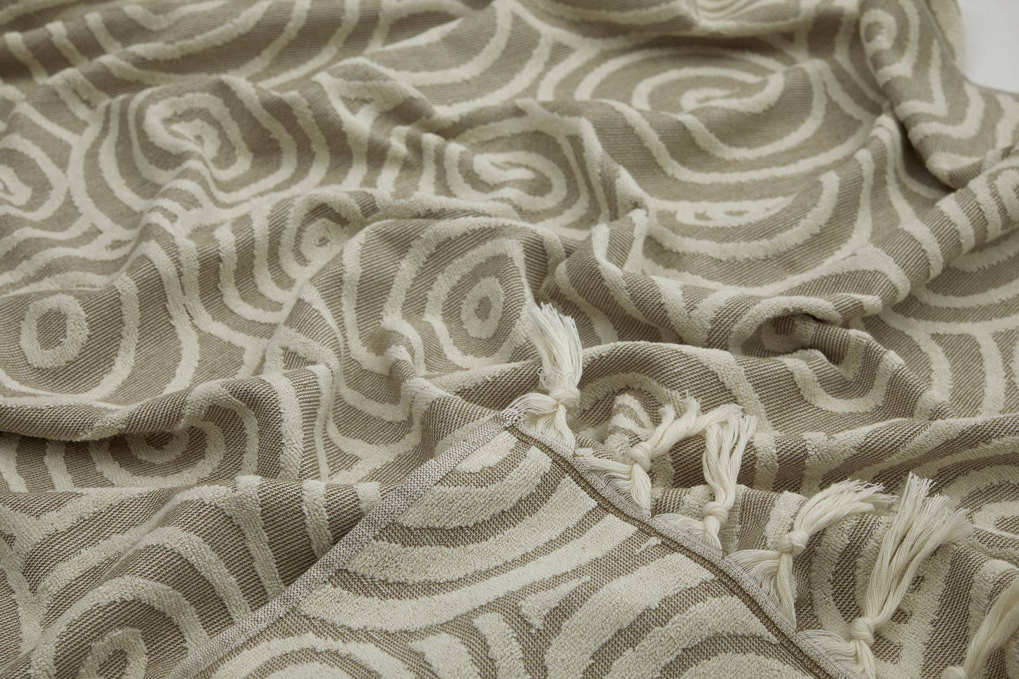 Circles Terry Towels 36x66 in Turkish Cotton Bath Beach Pool