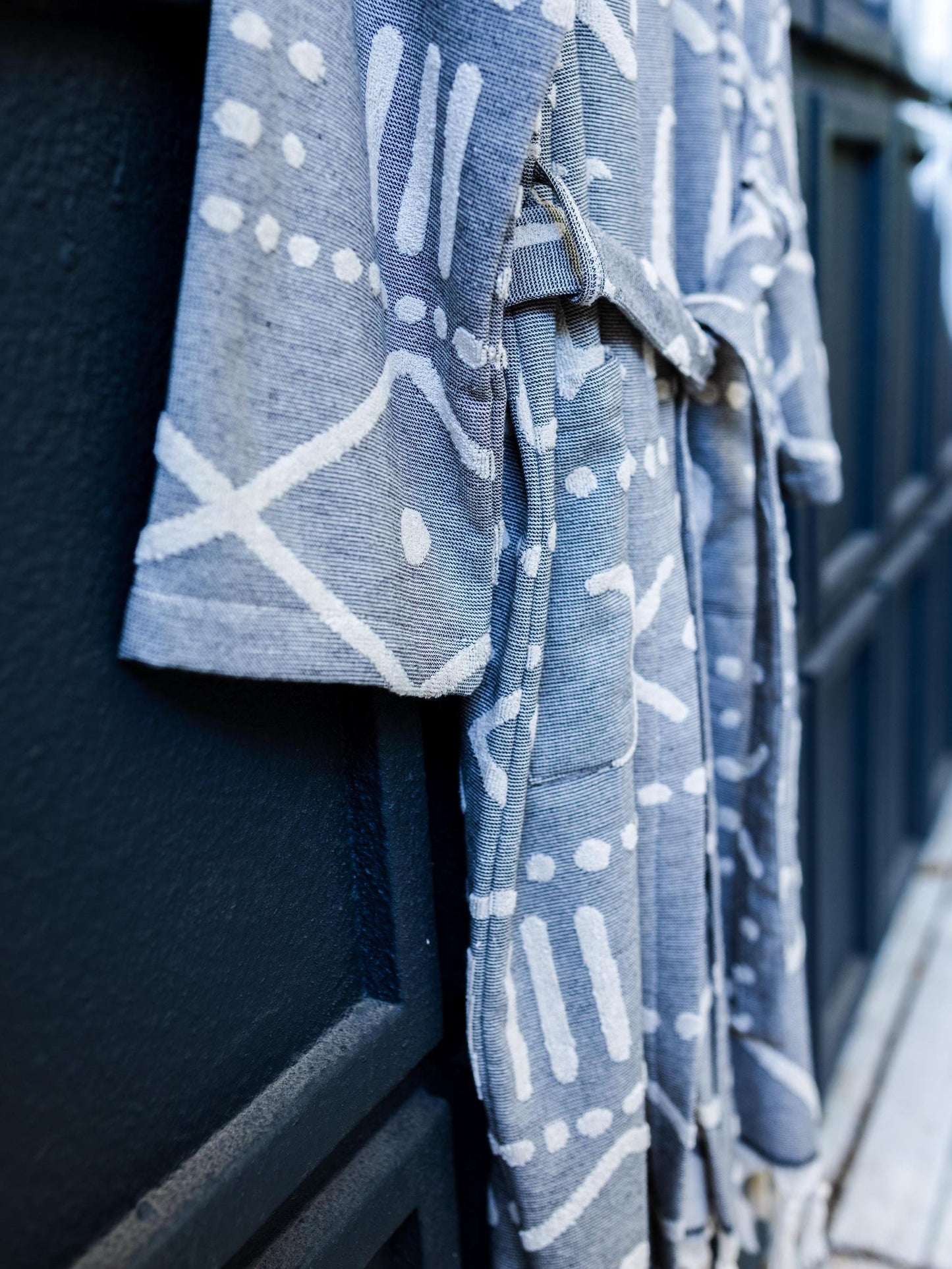 Aztec Raised Terry Turkish Cotton Bathrobe