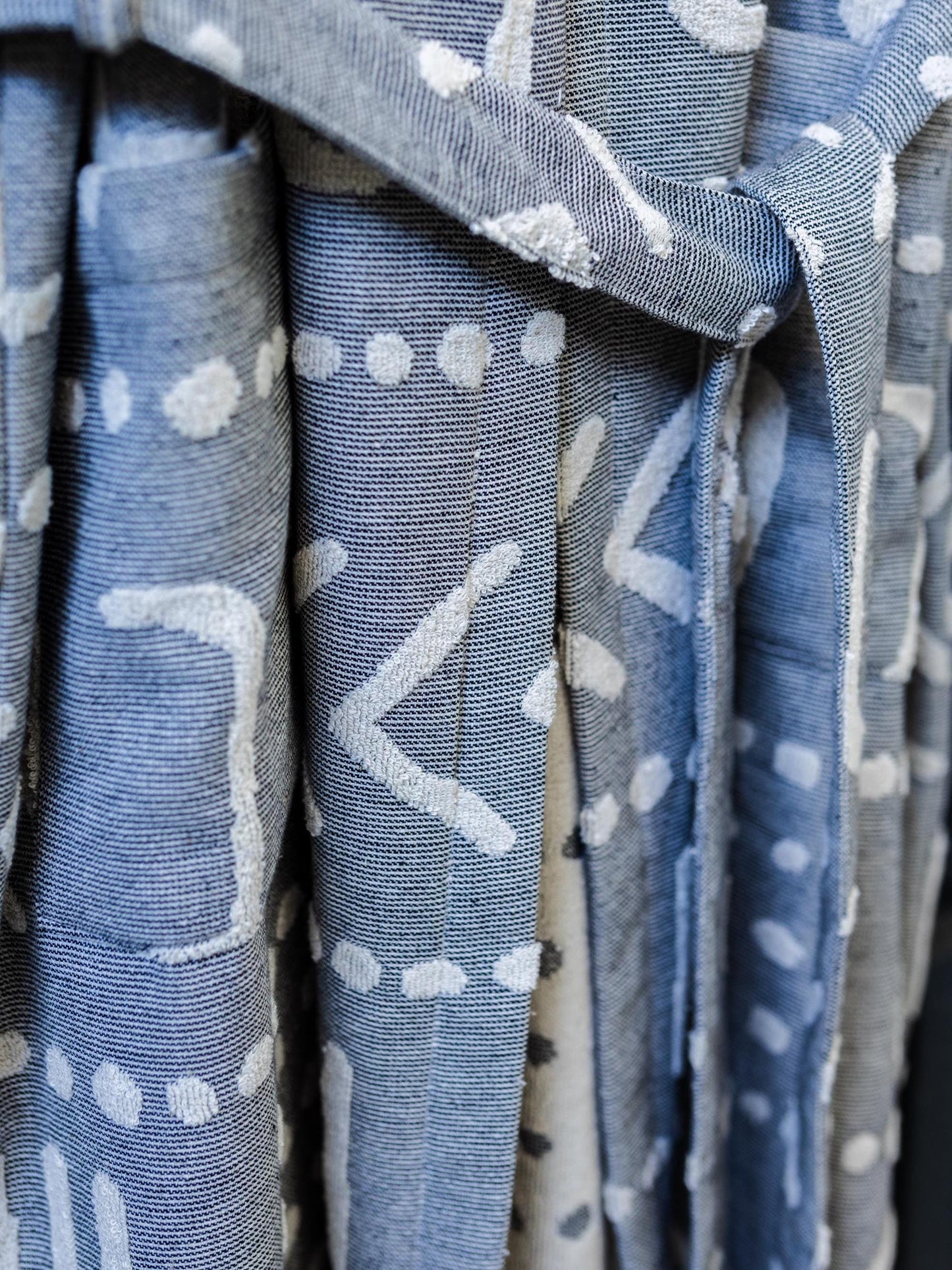 Aztec Raised Terry Turkish Cotton Bathrobe