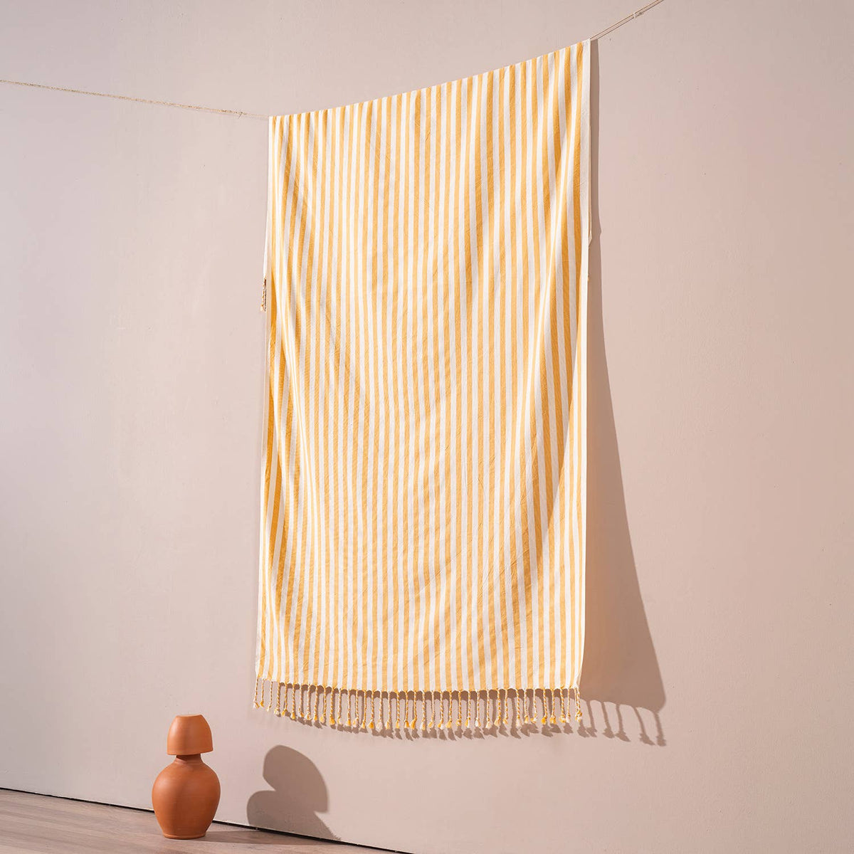 Zebra stripe Turkish beach towel, 33x66 in, flat-woven peshtemal in four colours | Kikoya