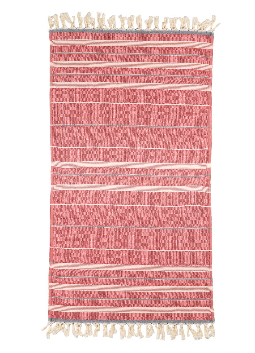 Diamonde Turkish beach towel – Red | Kikoya