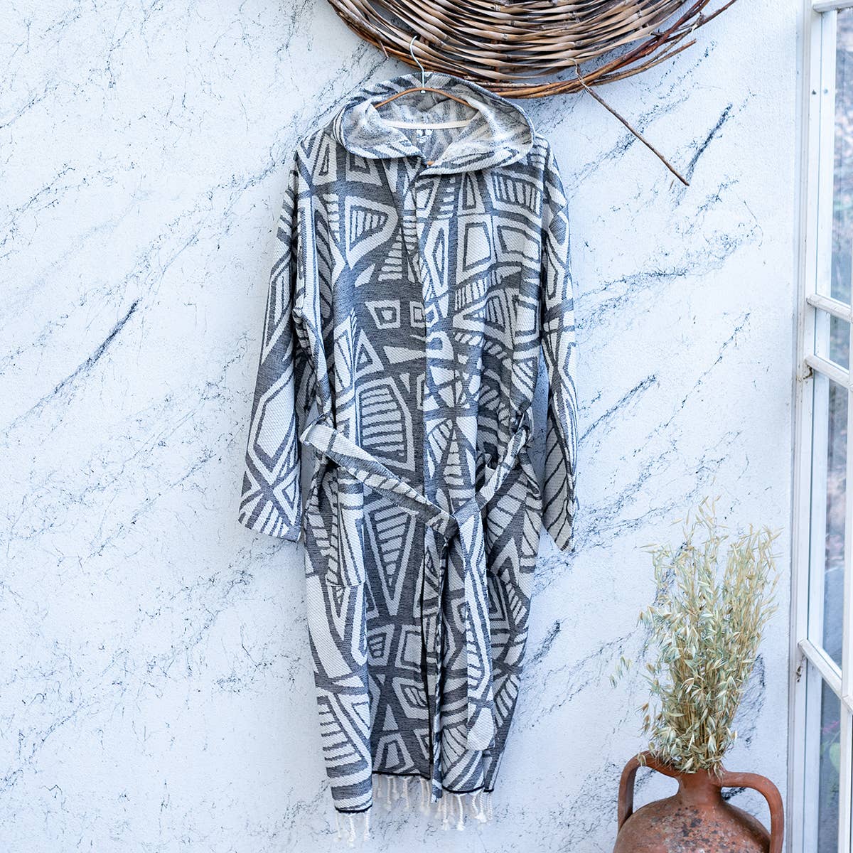 Turkish cotton light weight bathrobe