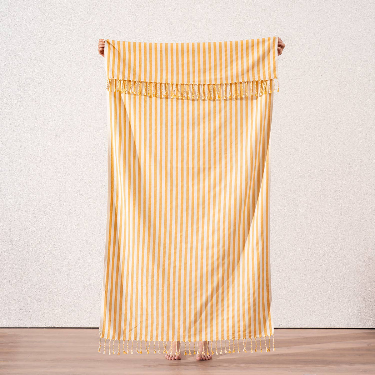 Zebra stripe Turkish beach towel, 33x66 in, flat-woven peshtemal in four colours | Kikoya