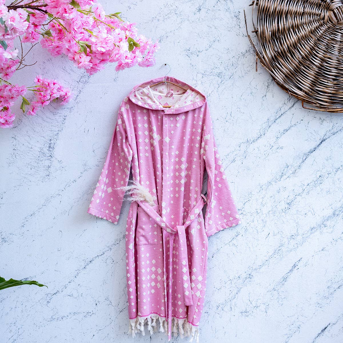 Turkish cotton light weight bathrobe
