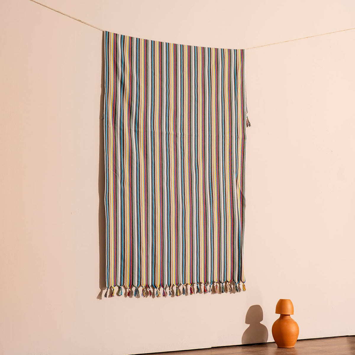 Hammam Turkish peshtemal – Multicolor Stripe | Kikoya