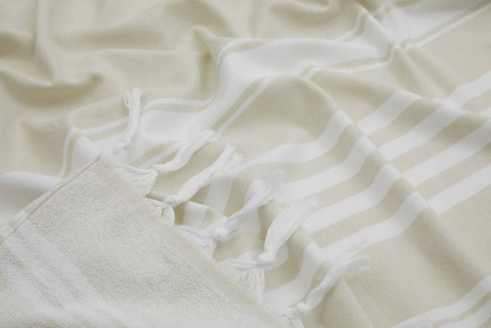Albatros Turkish Towels Beach Bath Spa Beauty Terry-backed