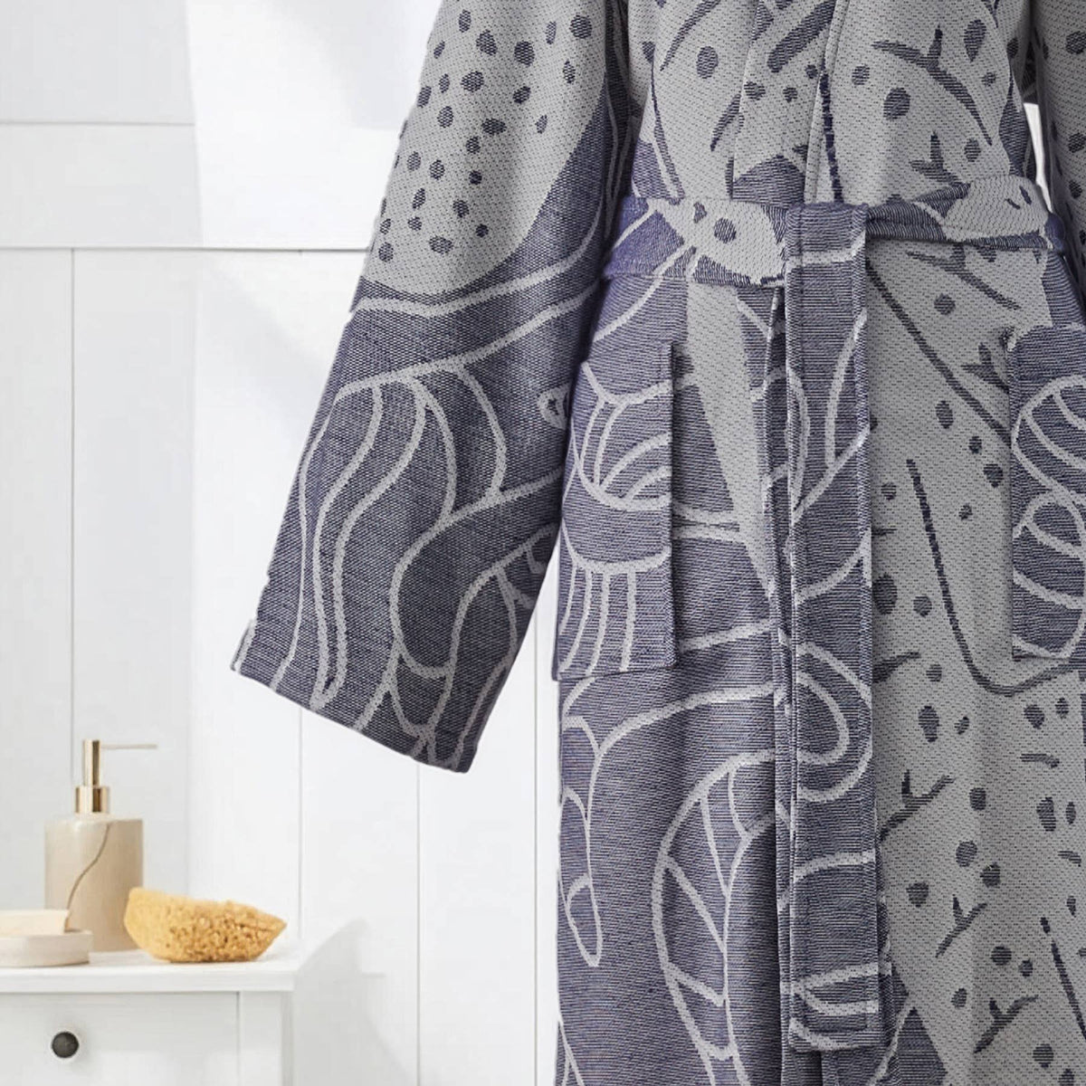 Whale Shark Turkish kimono bathrobe – Blue | Kikoya