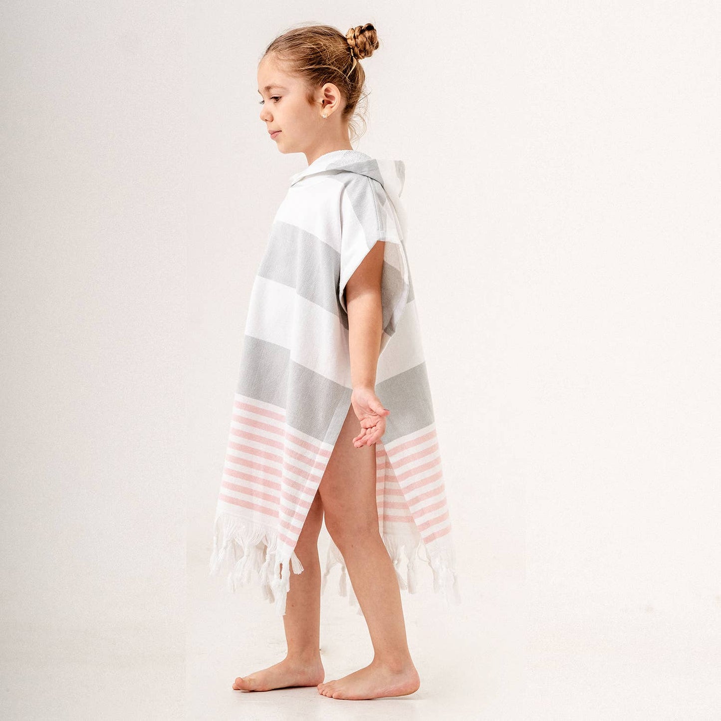 Hooded Poncho Surf Changing Swimming Beach Towel Terrybacked