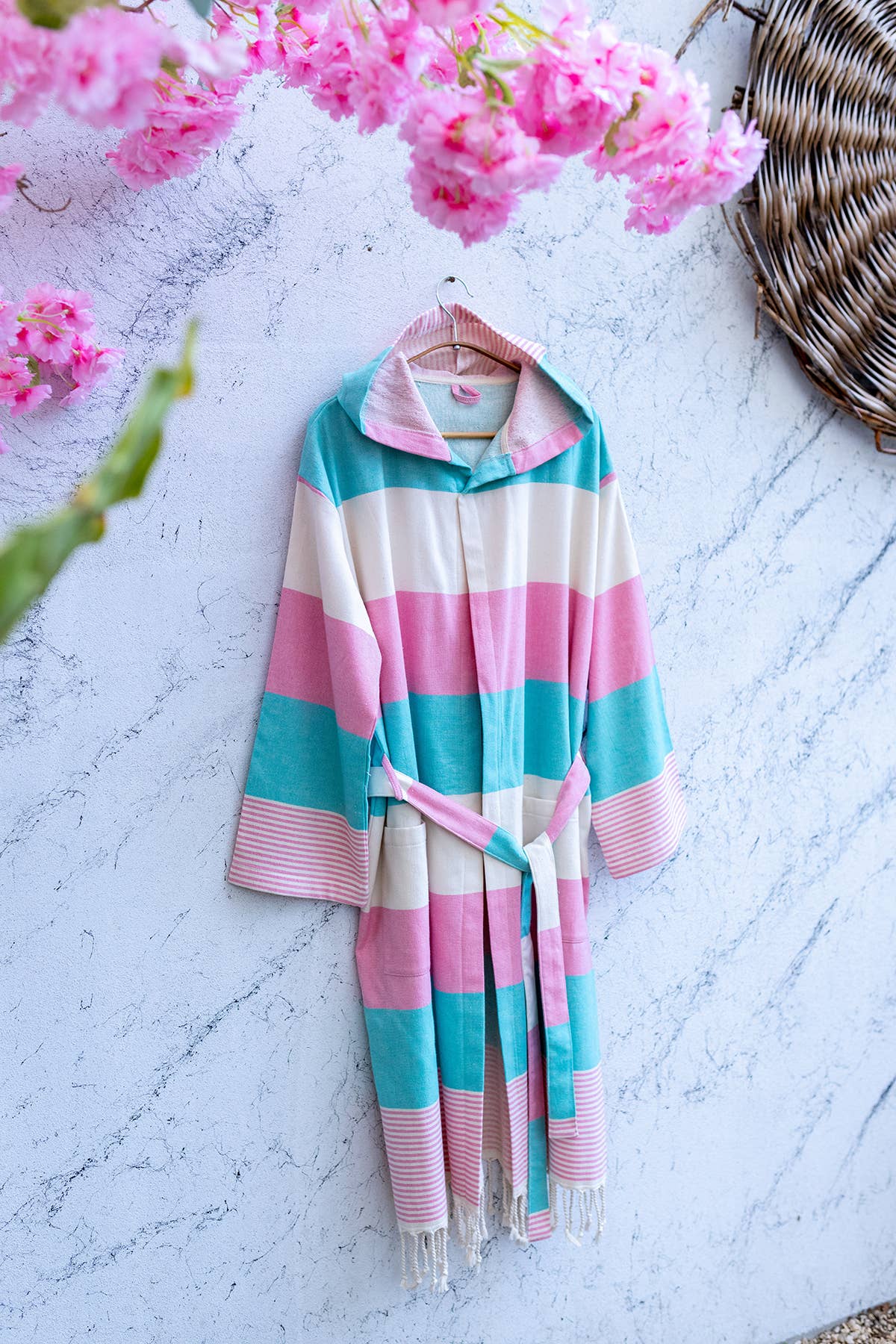 Turkish cotton light weight bathrobe