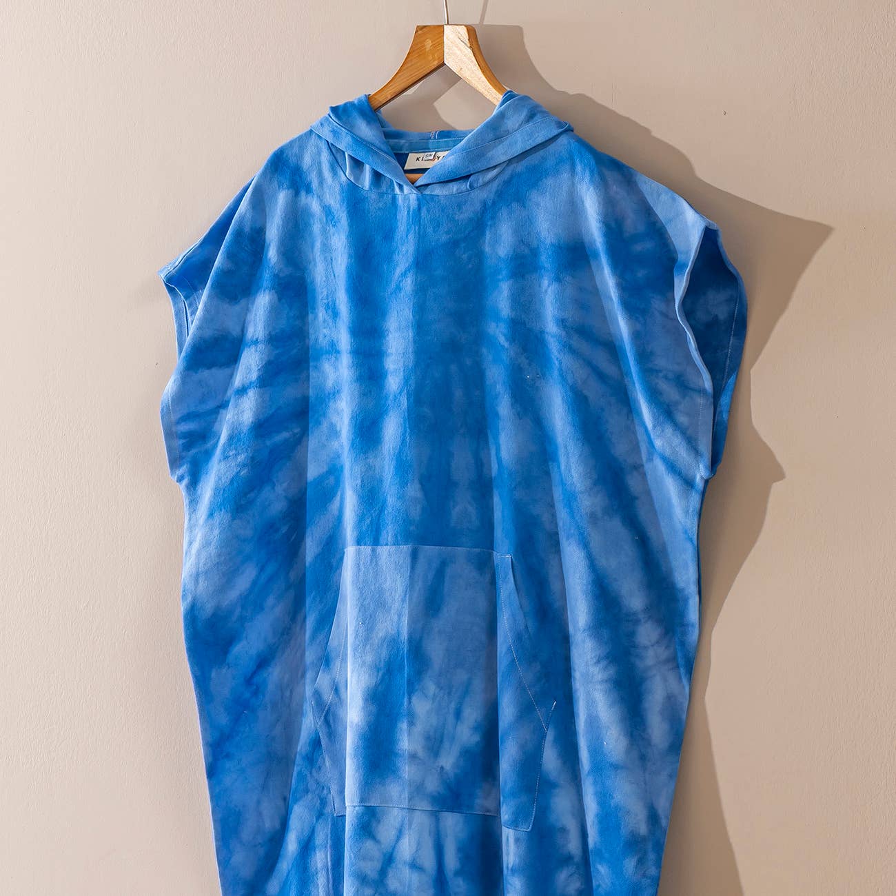 Cyber Tie-dye Adult Changing Poncho Beach Surf Swim Cover-up