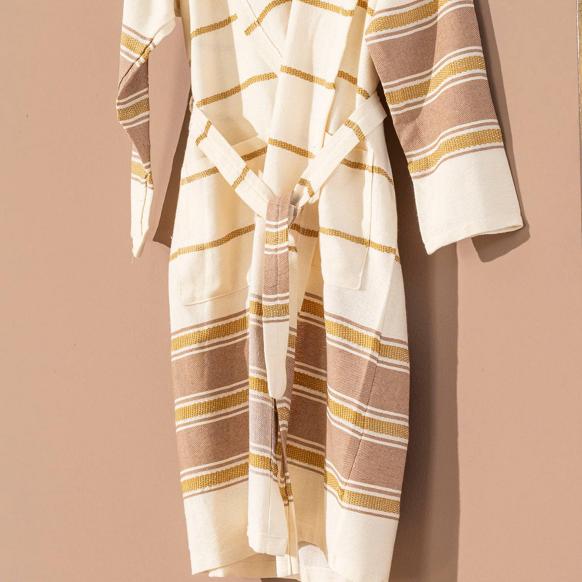 Bohemia Turkish Cotton Bathrobe – Hooded Kimono, 100% Cotton