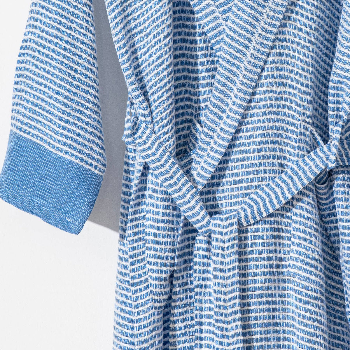 Harmony waffle Turkish bathrobe – kimono, fringed hem | Kikoya