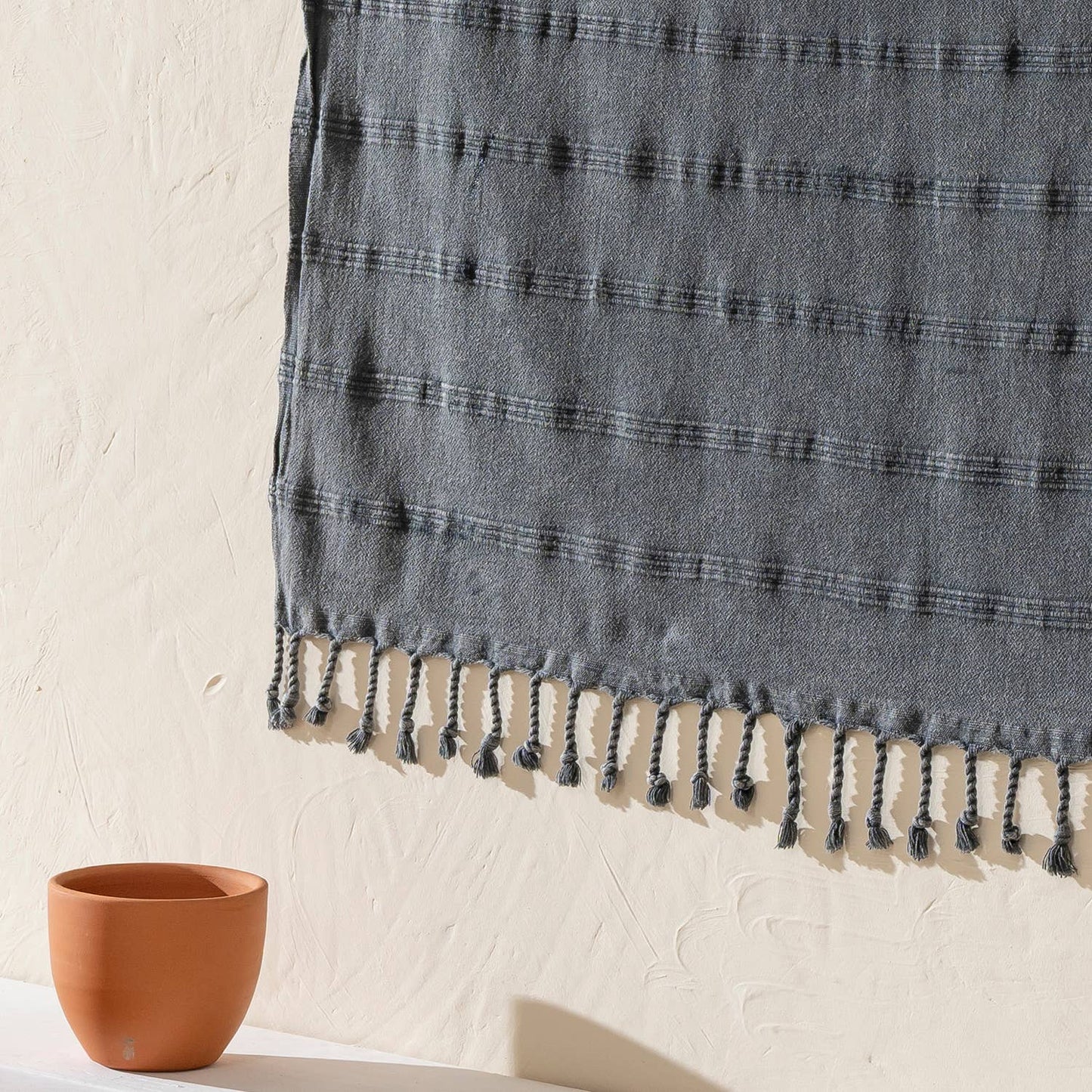 Stonewashed Beach Towel Turkish Hamam Pestemal Fouta Vintage