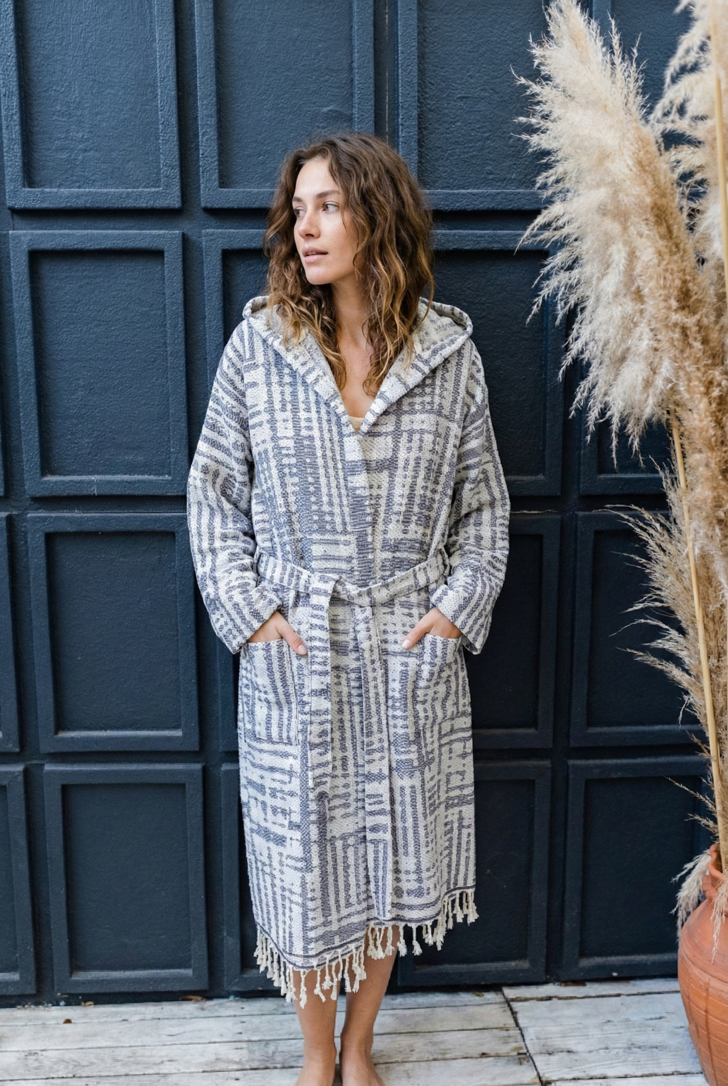 Turkish cotton light weight bathrobe