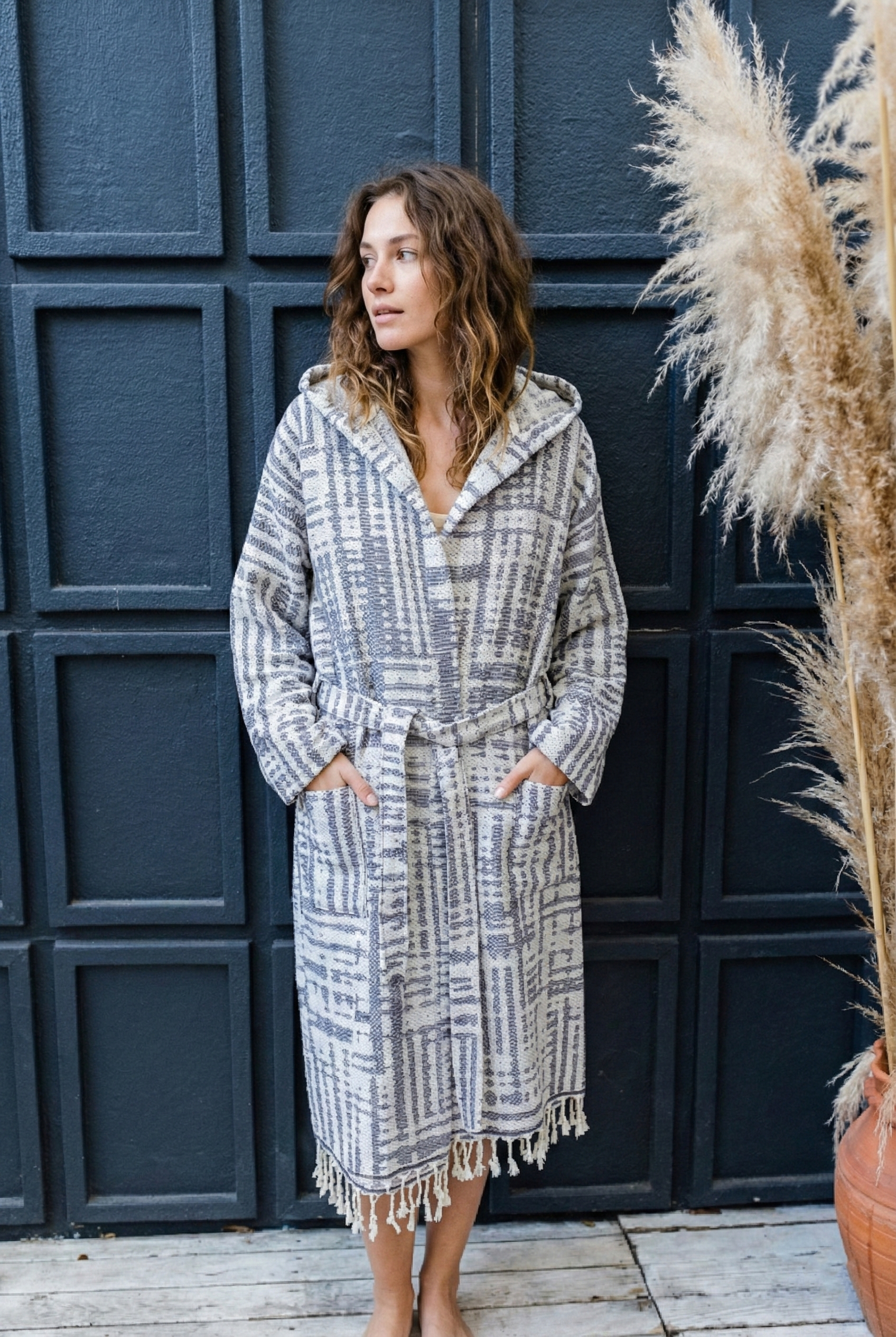 Turkish cotton light weight bathrobe