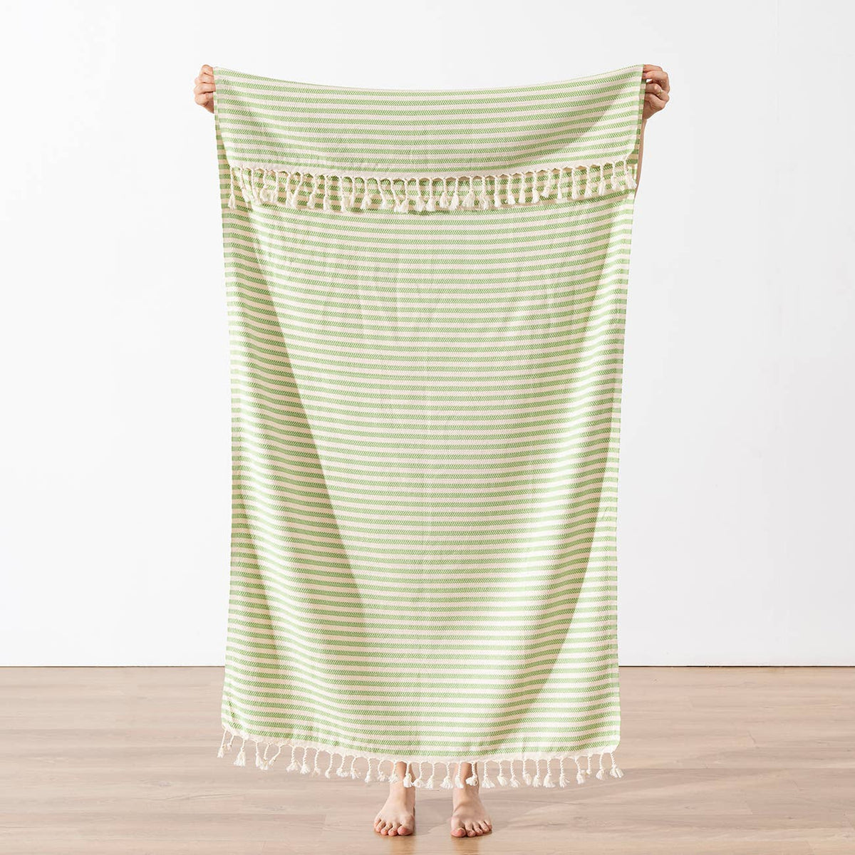 Onbasi Turkish beach towel – Green | Kikoya