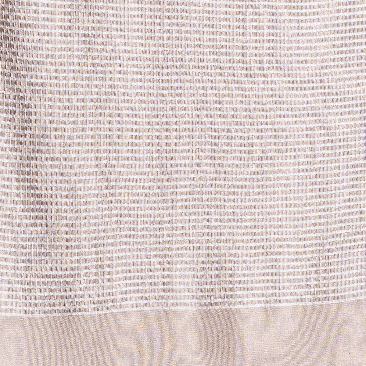 Detail of the beige stripe texture on Turkish cotton | Kikoya