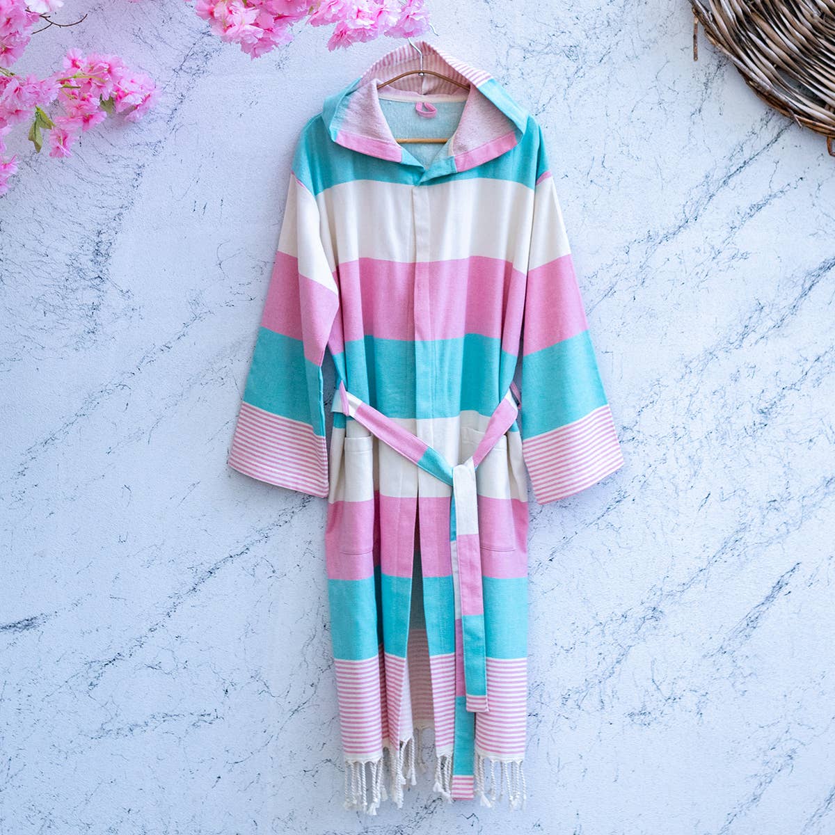 Turkish cotton light weight bathrobe