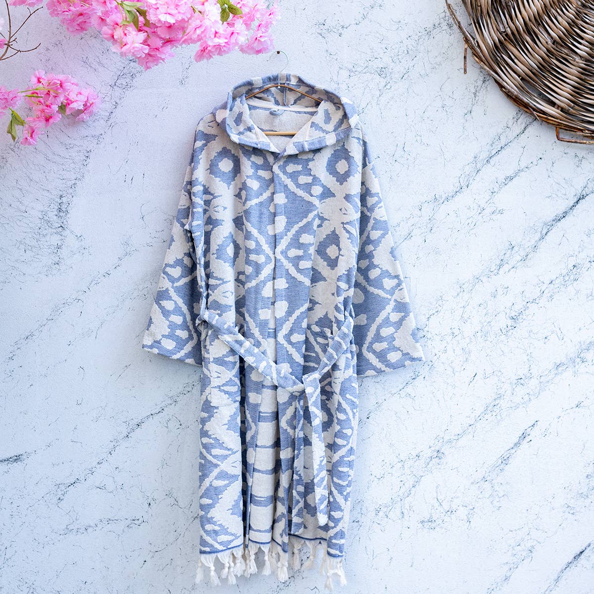 Turkish cotton light weight bathrobe