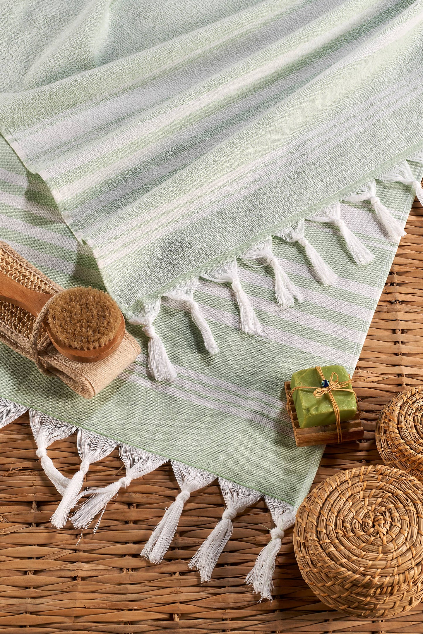 Albatros Turkish Towels Beach Bath Spa Beauty Terry-backed