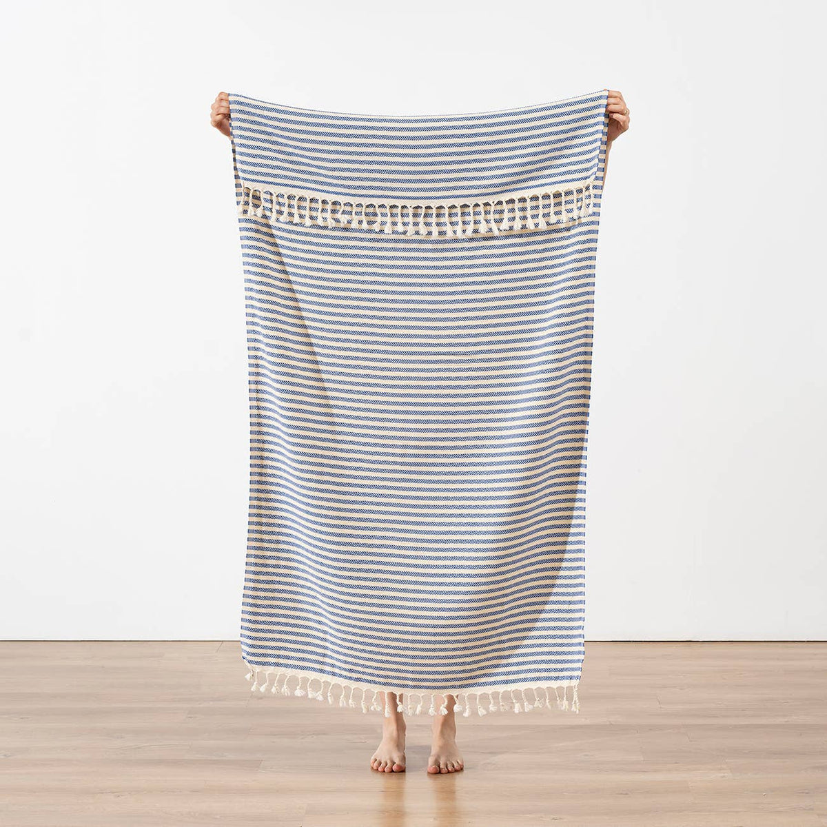 Onbasi Turkish beach towel – Blue | Kikoya